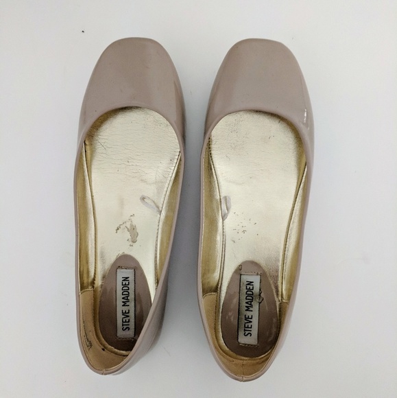 Steve Madden Heaven Patent Ballet Flats Nude - Picture 2 of 4